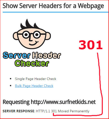 301 Server Header