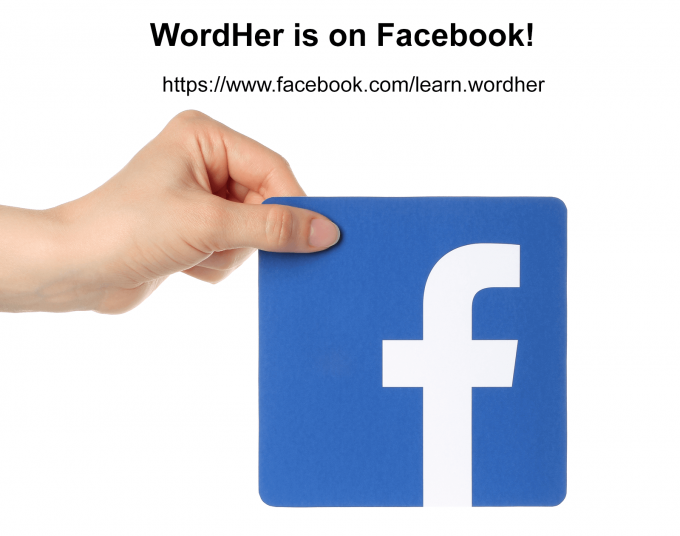 WordHer is now on Facebook!