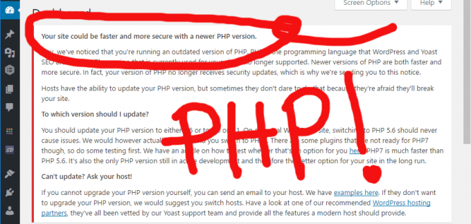 Wordpress PHP Warning